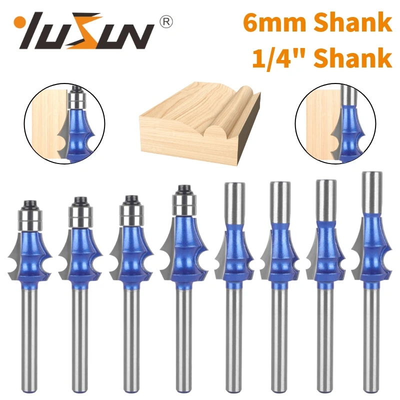 YUSUN 6MM 6.35MM Shank Drawing Line Bit Router Bit Woodworking Milling Cutter For Wood Bit Face Mill Carbide Cutter End Mill