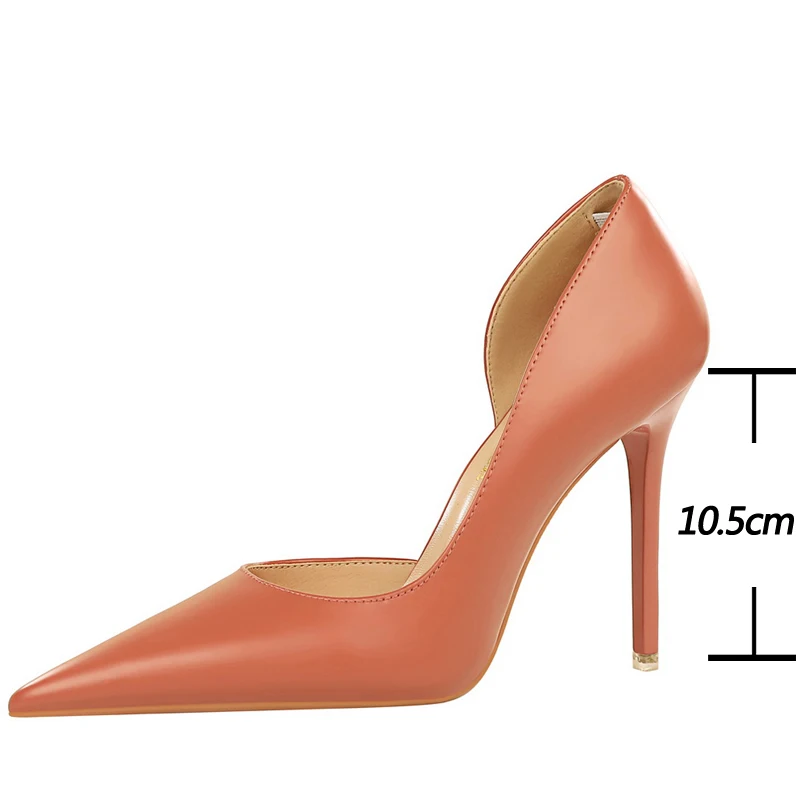 BIGTREE Shoes Women Pumps Sexy Party Shoes Pu Leather High Heels Women Shoes Stiletto Luxury Banquet Shoes Ladies Plus Size 43