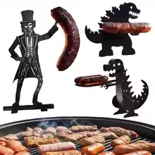 

Funny Hot Dog Holders Novelty Party Camping Gifts Sausage Rack for Grill for Outdoor Tool Picnic Home Camping Parties Barbecue