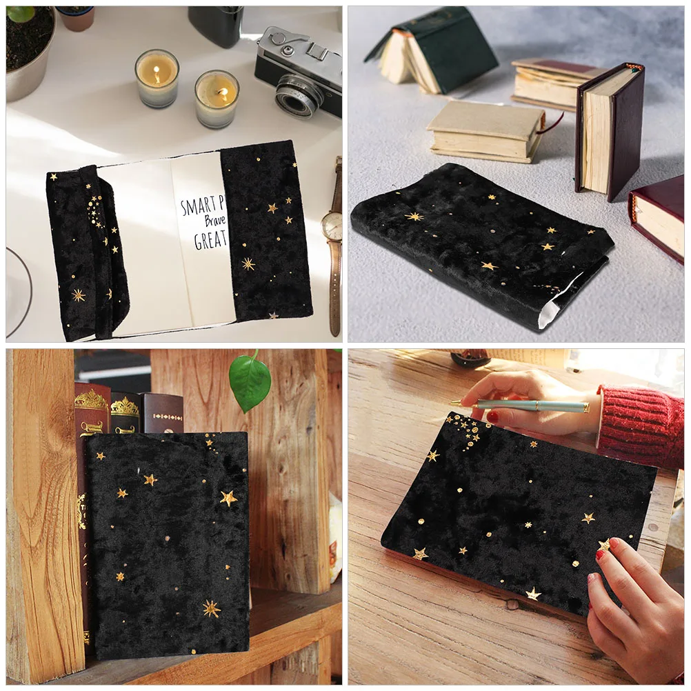 Buku Teks Buku Jahitan Emas Pola Kantong Pelindung Kain Buku Catatan Sampul Lengan Buku Bergaya Elegan