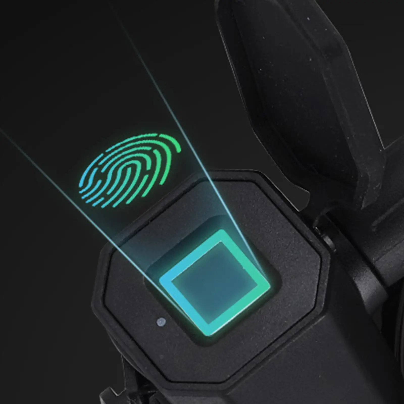 قفل دراجة الطريق MTB قفل بصمة الإصبع عالي التحمل وغير قابل للكسر ومضاد للسرقة