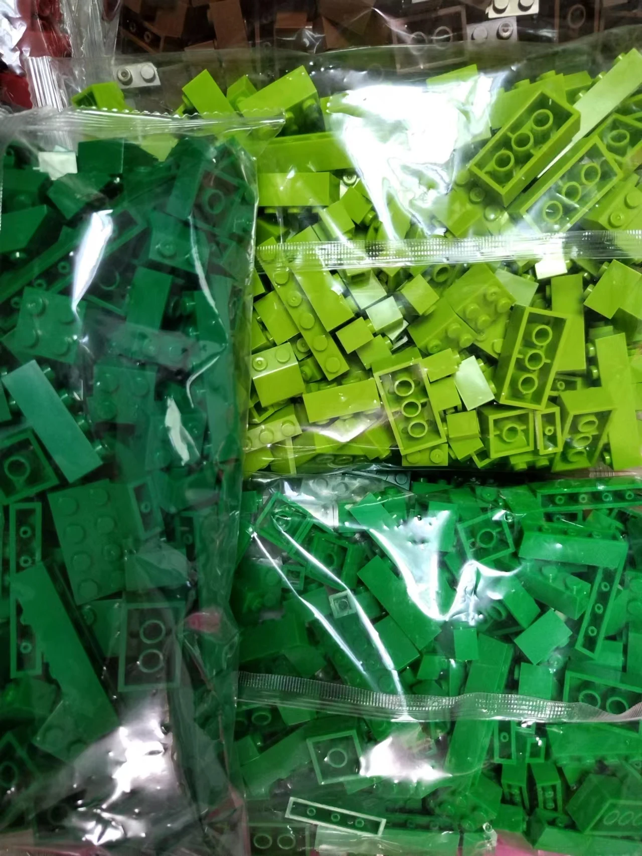 Bloques de construcción a granel para niños, ladrillos grandes, 17, un solo color, 260g, montaje gratis, Compatible con LEGO, juguetes creativos