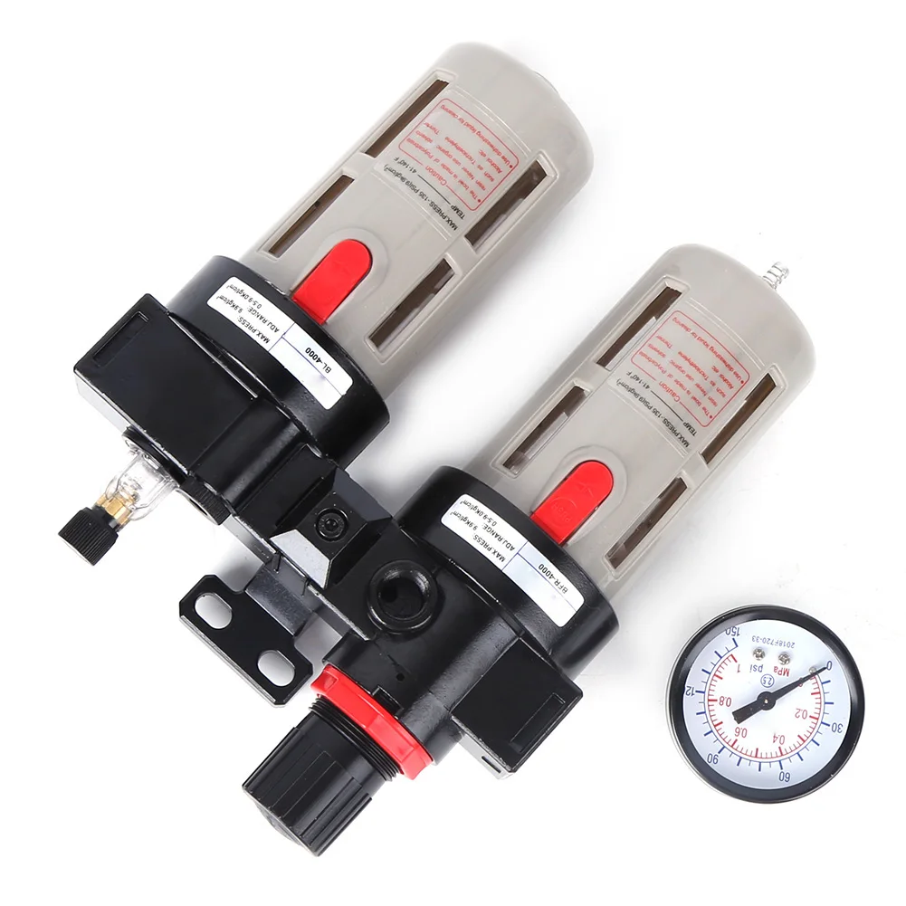 Öl-Wasser-Regler, Öl-Wasser-Abscheider, Druckluftfilter, Quellenbehandlung mit Manometer BFC-4000