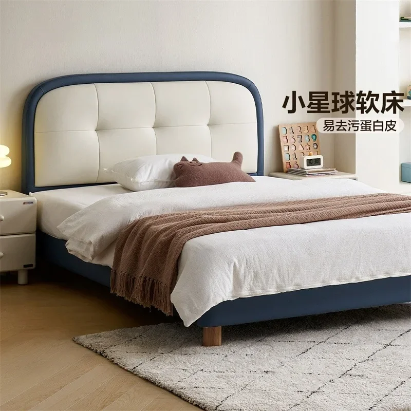 Piccolo appartamento letto singolo, piccolo appartamento camera da letto principale letto grande, camera da letto domestica in pelle artistica