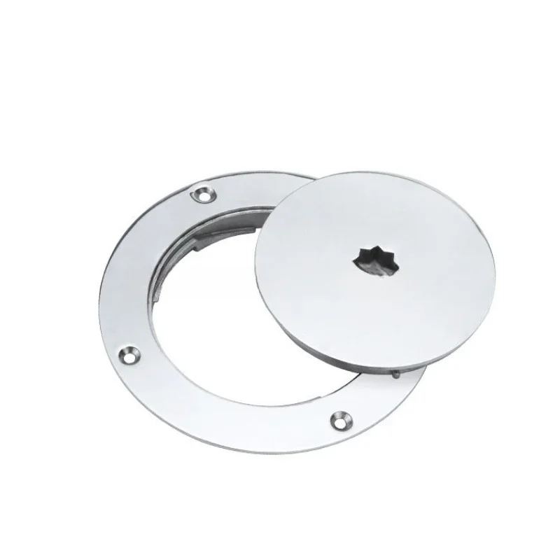 

Marine inspection port, large disc plum blossom inspection port manhole deck disc hatch cover hand grab hatch cover 316