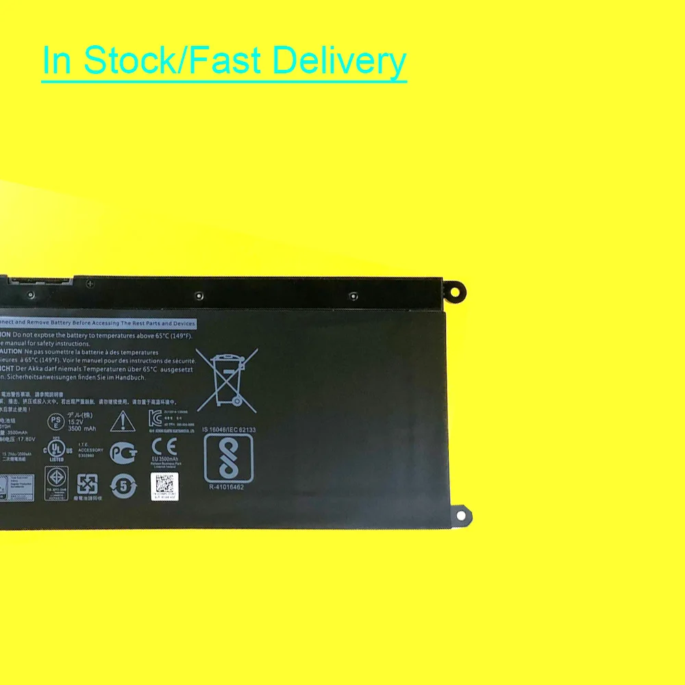 15.2V 56Wh 33YDH Laptop Battery For Dell Inspiron 17 7773 7778 7779 7786 15 7588 7577 Vostro 7570 7580 Series P30E 99NF2 PVHT1