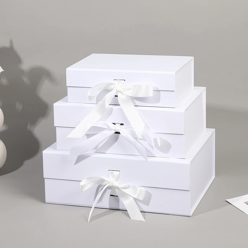 Magnetisches Geschenkbox-Set mit Lafite-Gras und Grußkarten, Schwarz/Rosa/Weiß, Party-Valentinstag-Geschenke, Faltbox TMZ – Detail 2