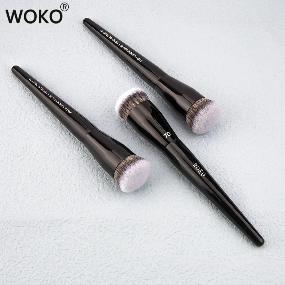 Pro 70 Big Foundation Brush Cream Foundation Makeup Brush Chubby Professional Synthetic Hair Face Contour Foundation Makeup Tool