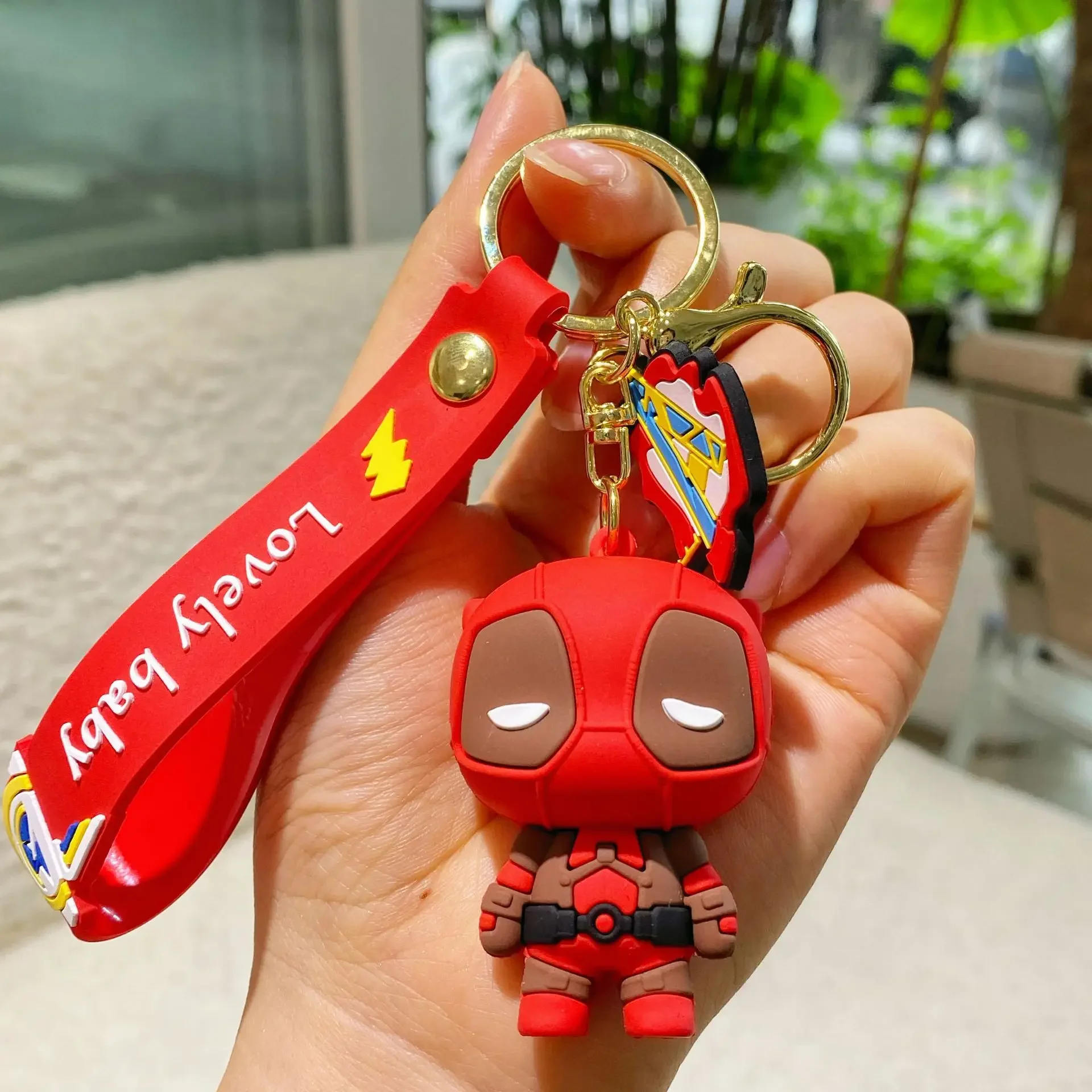 Marvel Avengers Keychains Disney Accessories Movie Peripheral Souvenirs Backpack Charms Action Figure Pendants Kids Toys Gifts