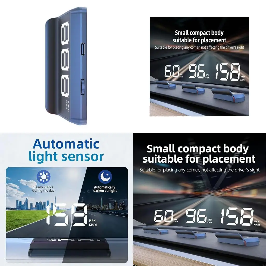 

Universal Projector For Cars Real Time Speed 11 Step Brightness D7YA