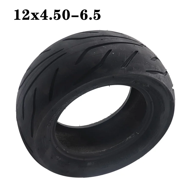 12x4.50-6.5 Tire Tubeless Wear-Resistant Fat Tyre for Electric Scooter 12 Inch Front Rear Wheel Vacuum High Quality Parts