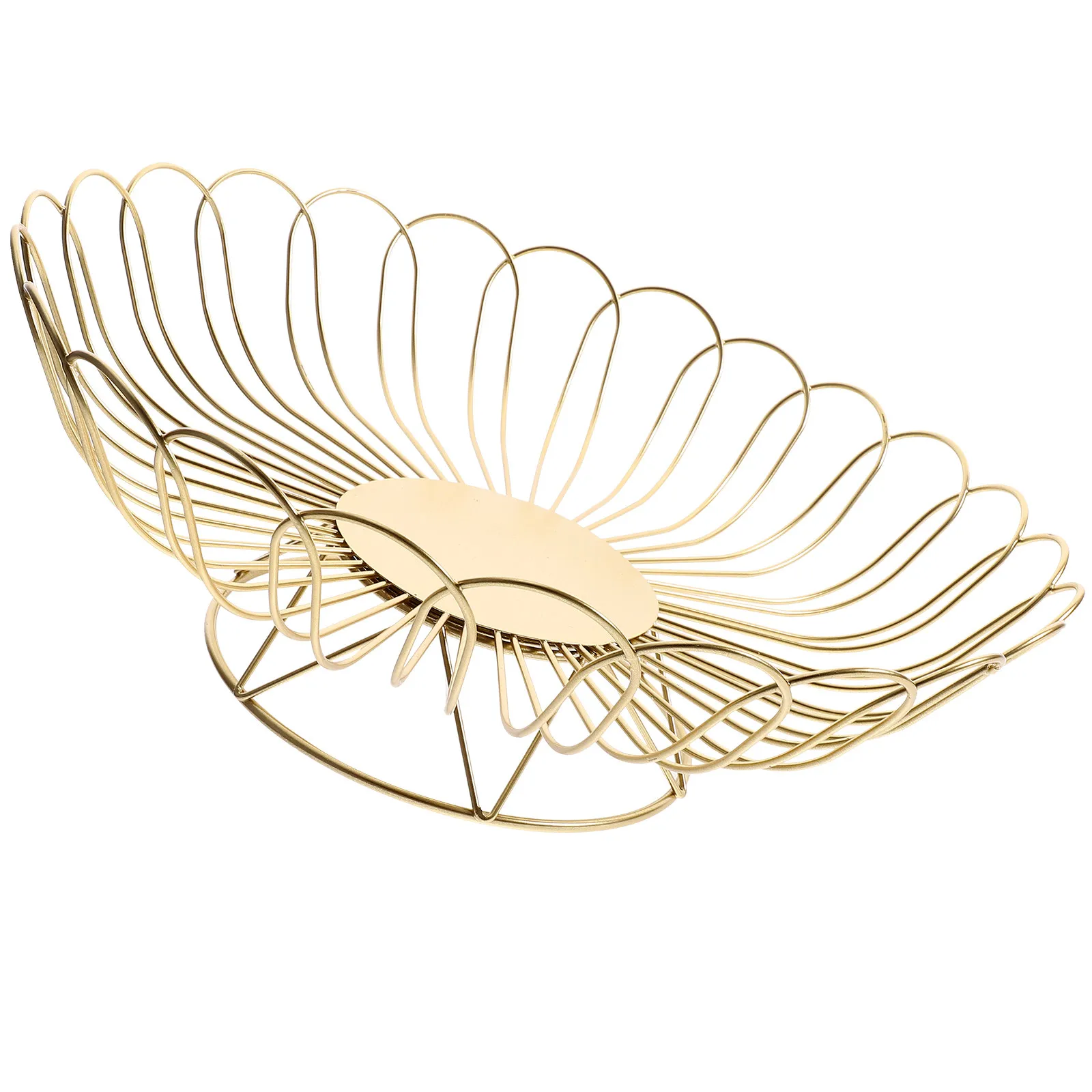 

Металлическая корзина для фруктов и овощей, органайзер для кухонной столешницы, полая проволочная конструкция, для хранения еды и закусок