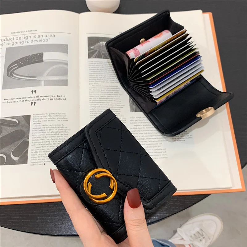 

2022 Fashion PU Function 9 Bits Card Case Business Card Holder Men Women Credit Passport Card Bag ID Passport Card Wallet Bags