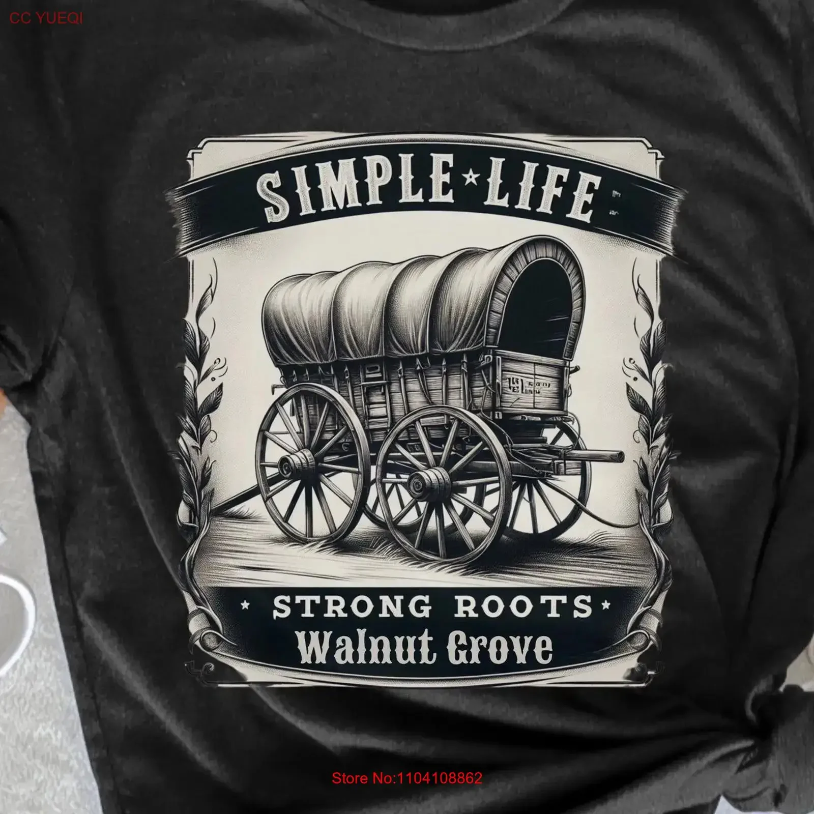 Rustic Walnut Grove T Shirt Laura Ingalls Wilder Prairie Life Country Simple Shift Jersey  vintage Washed fashion Stylish