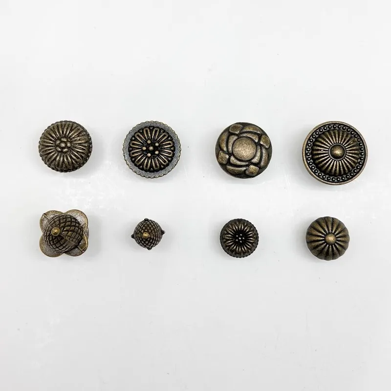 Retro Drawer Knob Kitchen Wardrobe Pulls Cabinet Pulls Antique Bronze Furniture Fittings Round Cabinet Cupboard Hardware