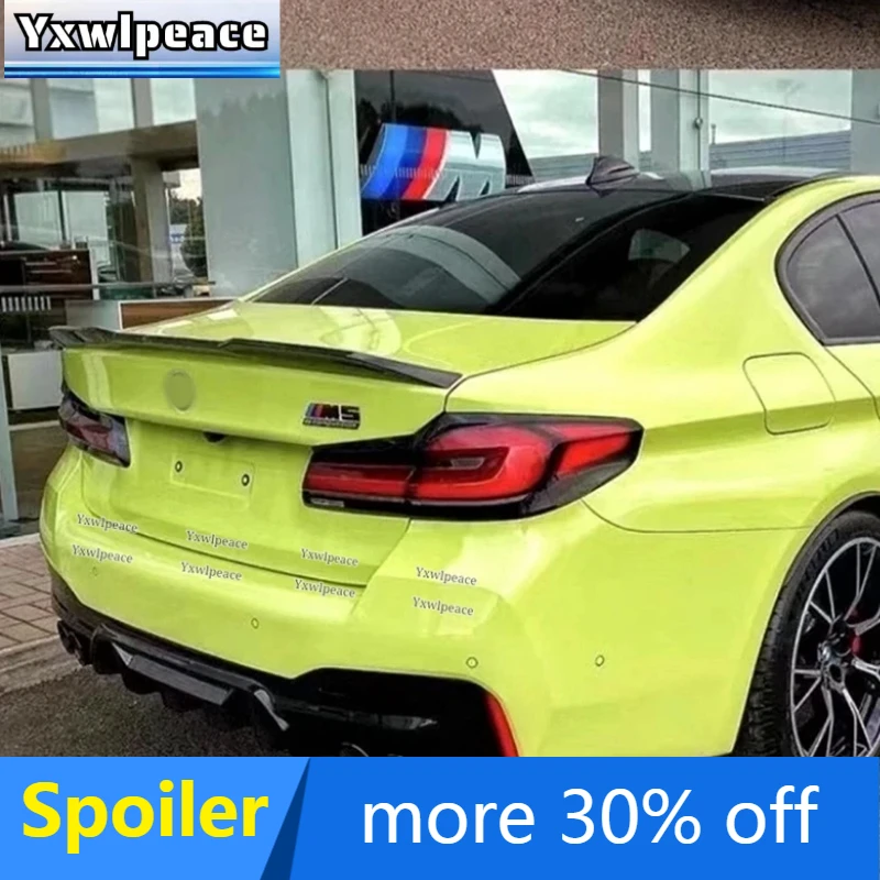 

PRO style Rear Trunk Lip Spoiler For BMW 5 Series G30 F90 M5 2018 2019 2020 2021 2022 2023 ABS Gloss Black Carbon Look