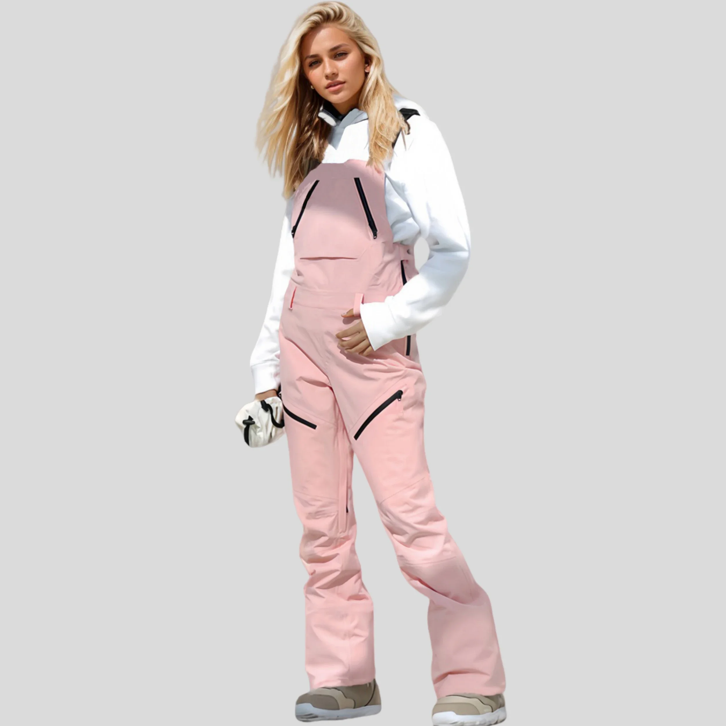 Waterproof Windproof Winter Overalls New Woman Skiing Pants Thick Warm Snow Trousers Jumpsuits Outdoor Snowboard Rompers Clothes