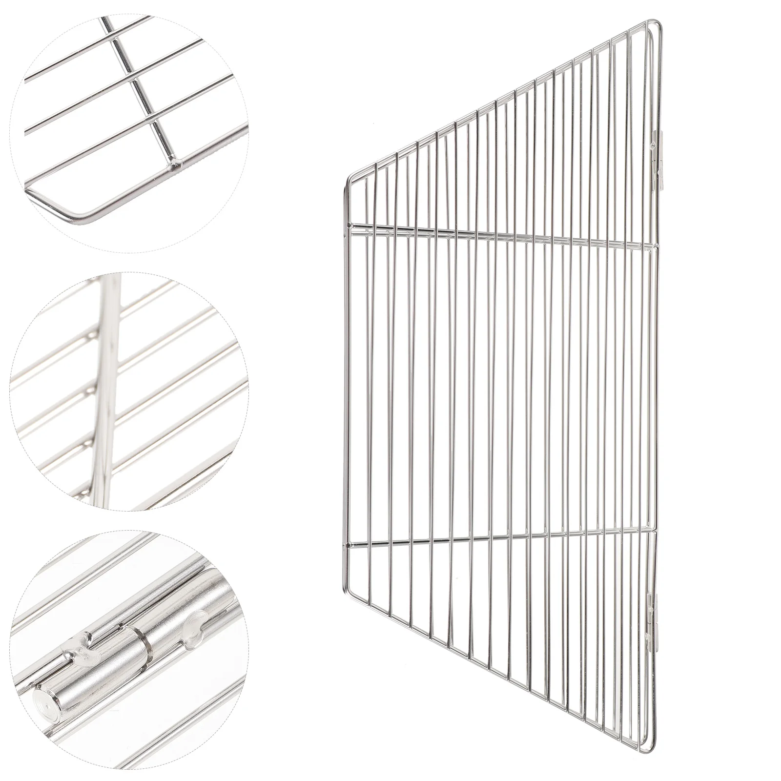 

Hexagonal Grill Net Stainless Steel BBQ Mesh Multifunction Rack Outdoor Fine Mesh Design Even Grilling Non Clean