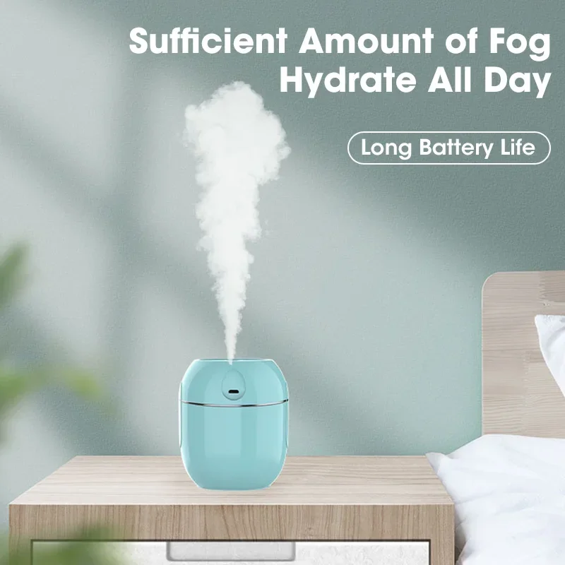 Diffusore umidificatore per aromaterapia scrivania USB di grande capacità da 250ml per umidificatore d'aria con diffusore di olio essenziale per ufficio in casa