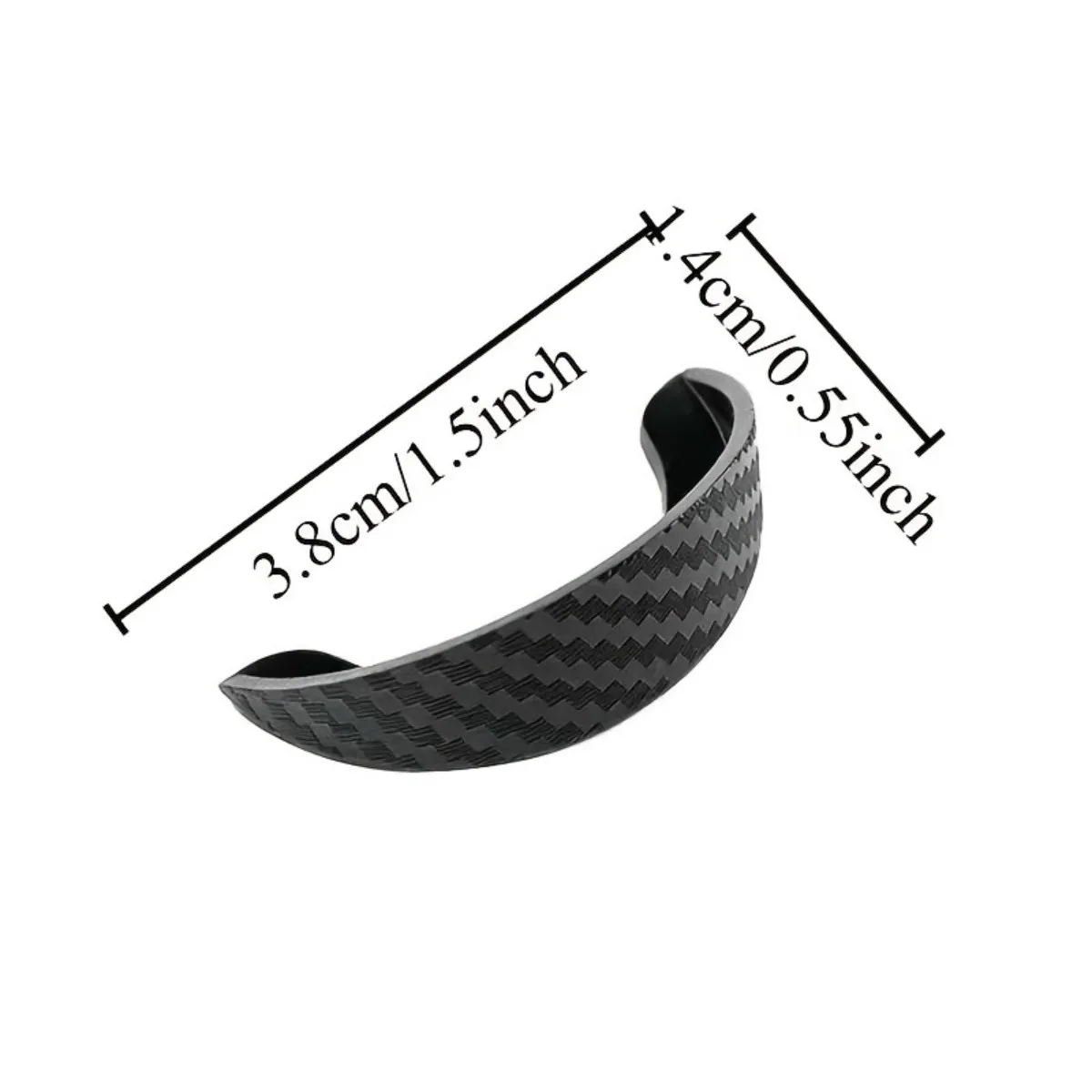 Carbon fiber textured car reversing camera, rain shield, waterproof and drip resistant protective cover, universal