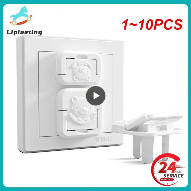 1 ~ 10 Stuks Baby Veiligheid Kind Stopcontact Stekker Anti-Elektrische Schok Pluggen Beschermer Rotatie Bescherming Baby