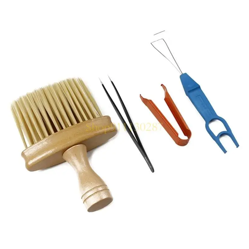 J1HC 4 قطع لوحة المفاتيح الميكانيكية Keycap Buller لوحة المفاتيح تنظيف فرشاة Keycap منتقي