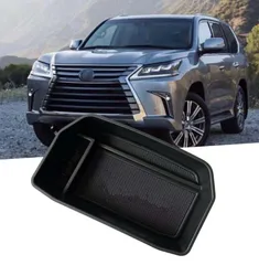 For Lexus LX570 2008-2022 Central Storage Box Modification Accessories LX 570 Storage Bracket Tray Refrigerator Partition 2021