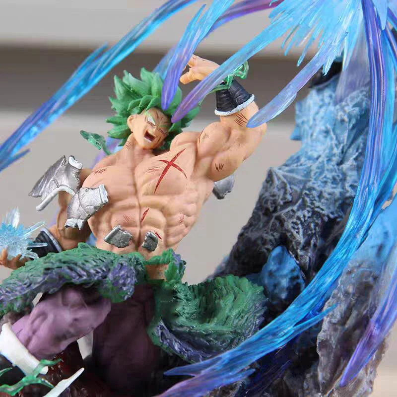 Anime Dragon Ball Broly figurki GK Gogeta VS Broly figurki 20cm kolekcja pcv Model ozdoba zabawki zabawki peryferyjne