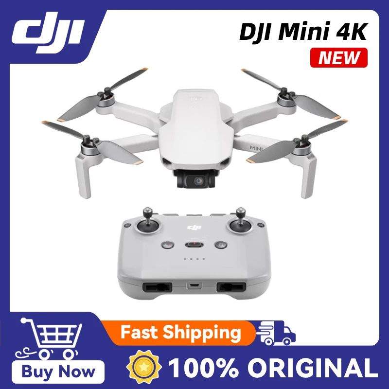 طائرة DJI Mini 4K بدون طيار تحت 249 g 4K/30fps فيديو 10 كجم نقل فيديو 31-دقيقة أقصى وقت الطيران 4x تكبير رقمي أصلي متوفر في المخزون