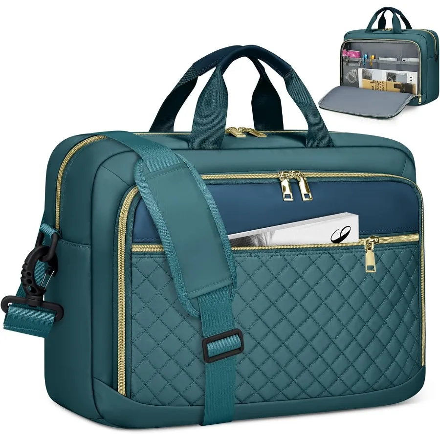 

Водонепроницаемая сумка через плечо для женщин и мужчин большой вместимости для хранения 17,3-дюймового ноутбука идеально подходит для деловой офисной работы