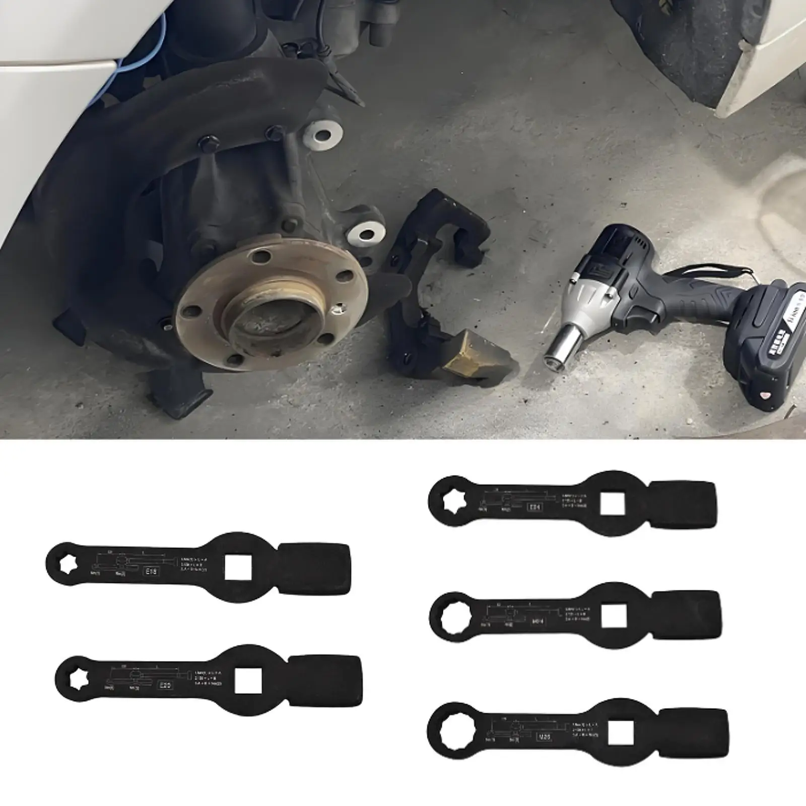 

Brake Disc Wrench Easy to Use Practical Lightweight Brake Disc Striking Tool