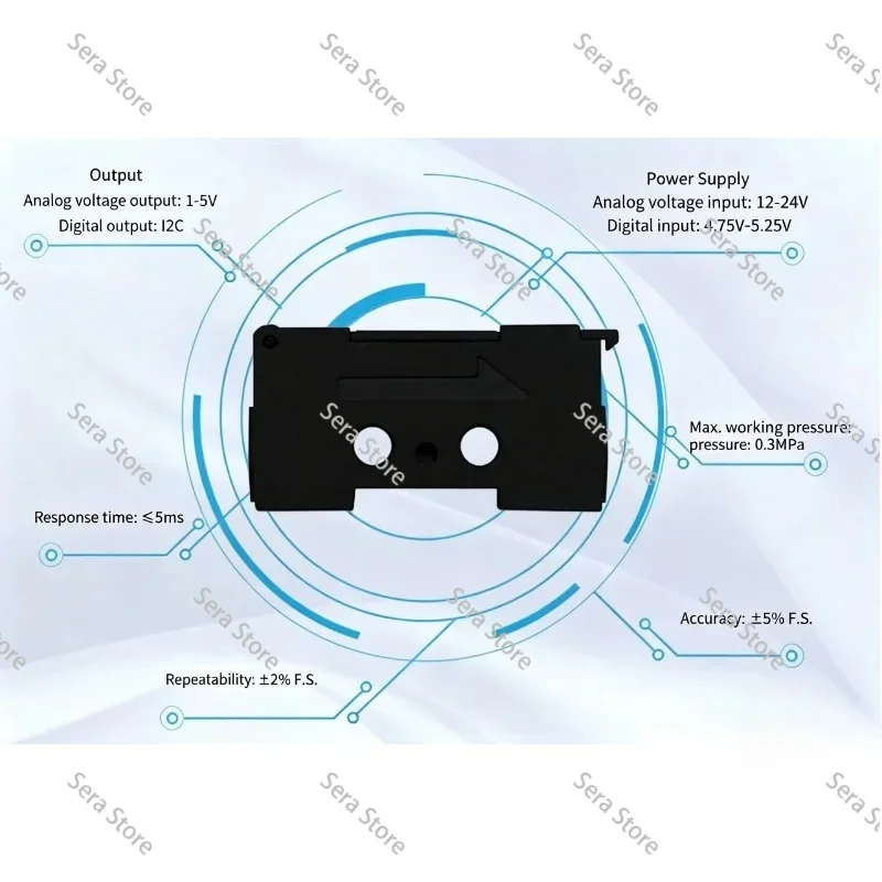 AFM0200 MicroThermal Gas Flow Sensor Air And Oxygen Flow Quality Detector Industrial Mini Gas Flow Monitoring Sensing Transducer