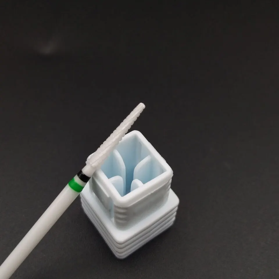 Keramik Nagel Bohrer 3/32 "Rotary Häutchen Sauber Grat Bits Für Maniküre Elektrische Bohrer Zubehör Nagel Schönheit Werkzeuge-L358T