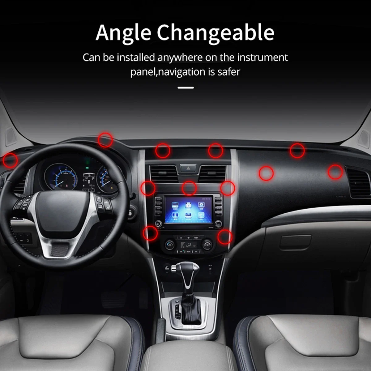 Magnetic Car Phone Holder Stand 360 Degree Mobile Cell Air Vent Magnet Mount GPS Support For iPhone 15 14  Xiaomi Samsung Huawei