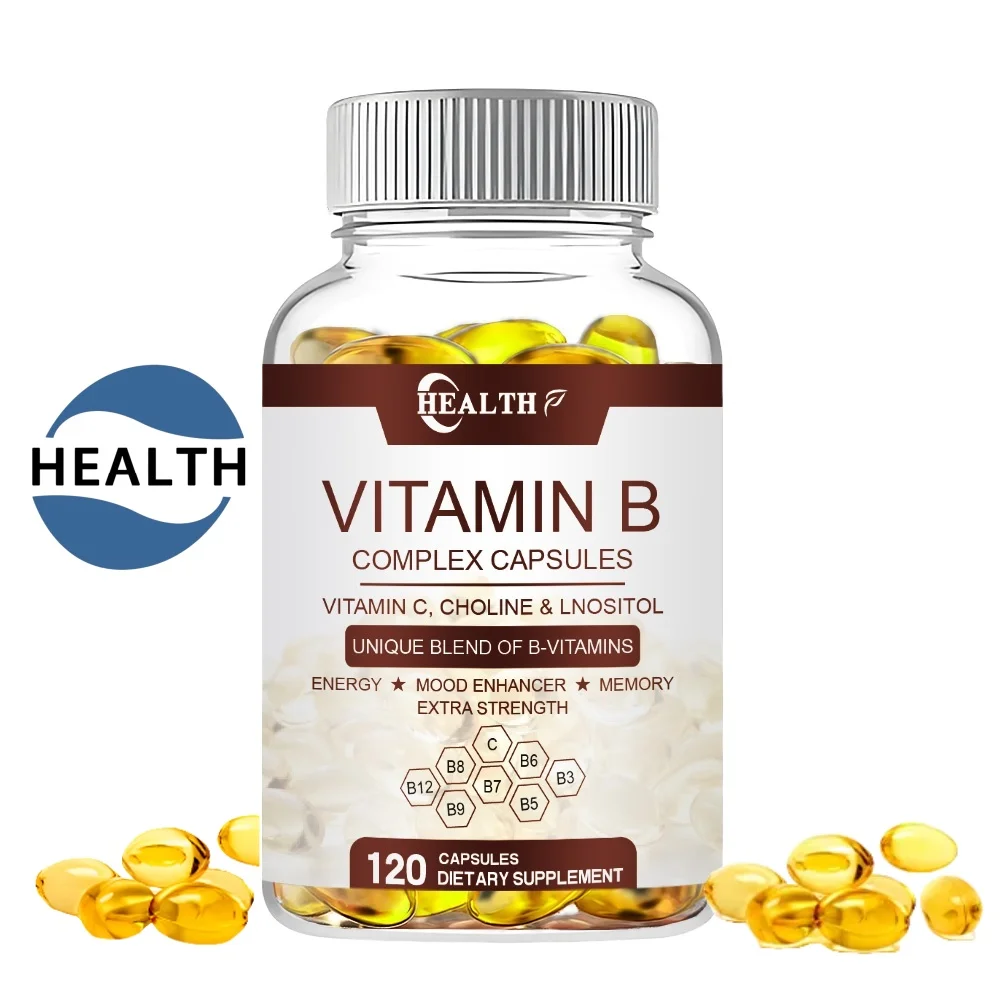 HEALTH Efficient Vitamin B Complex with C B1B12 Biotin Natural Energy Boost