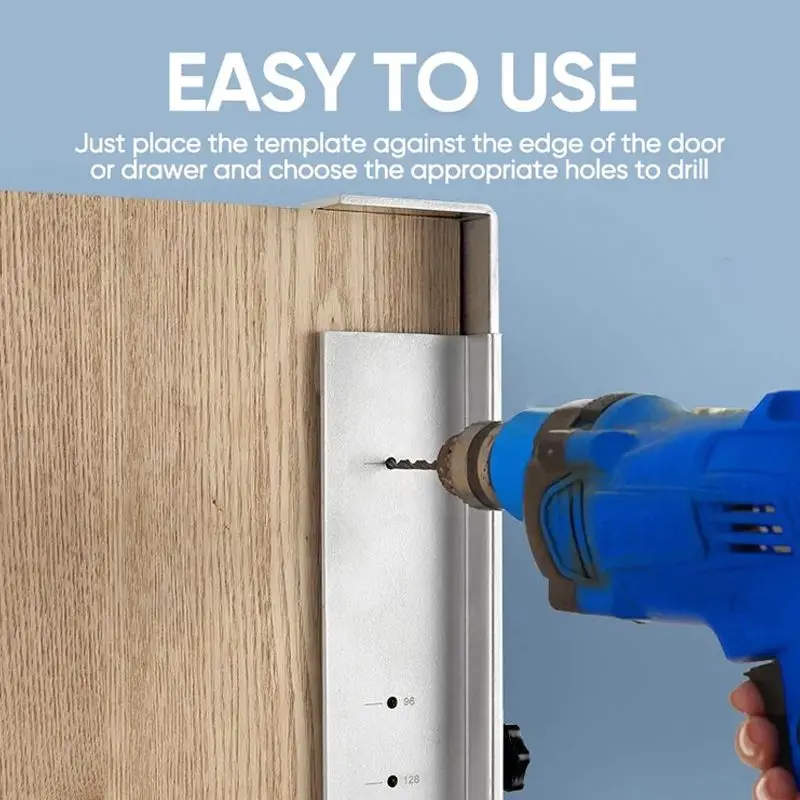 プースボ ®   調整可能なキャビネットハードウェアジグ穴あけポジショナー