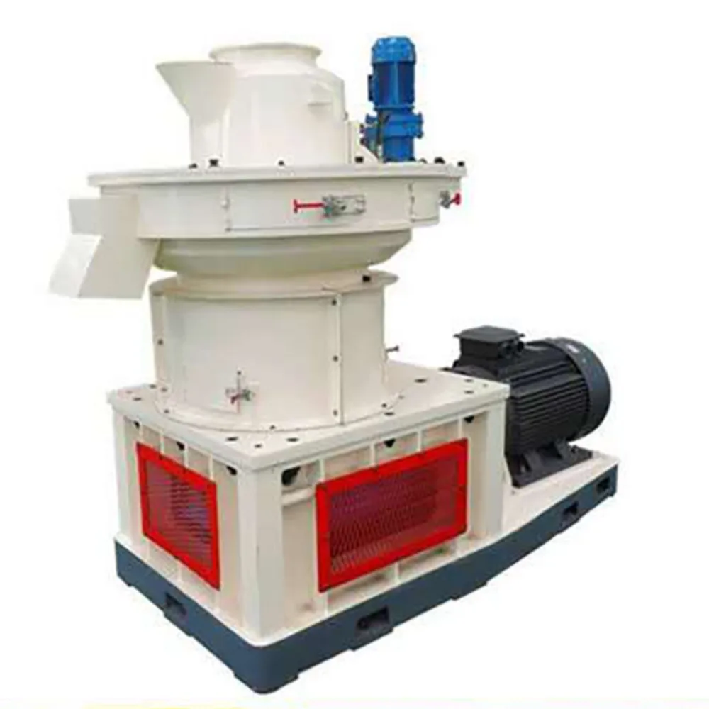 Industrial 500 - 800 kg/hElectric Flat Die Sawdust Wood Pell Making Machine High Productivity Electric  Wood Shredding Machine