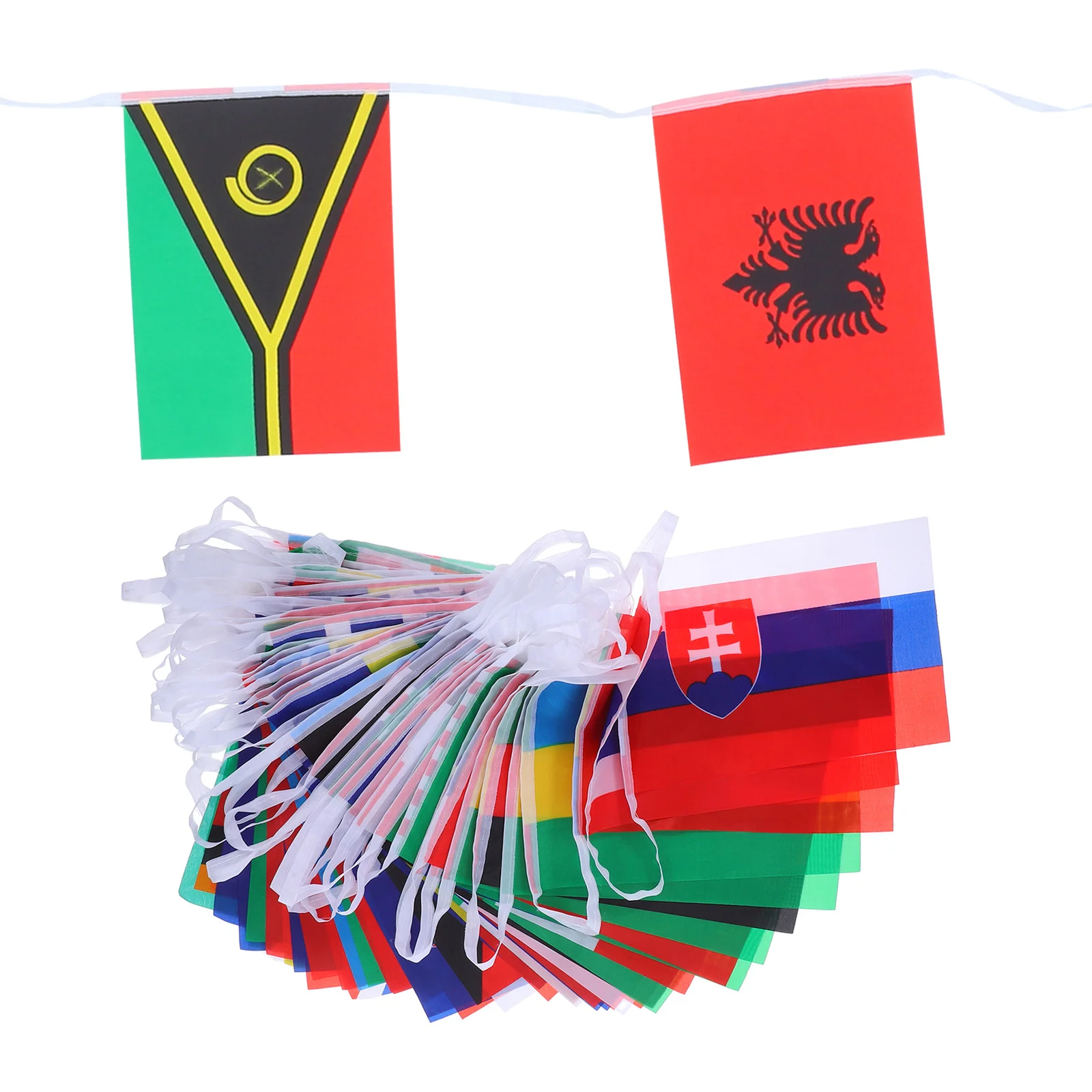 

National Flags Banner 100 Countries String Flag Hanging for Game Day School Club Events World Flags Decoration Bunting