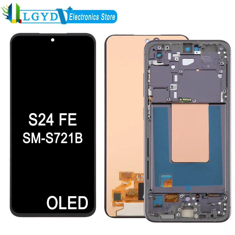 

OLED ЖК-экран для Samsung Galaxy S24 FE 5G SM-S721B, ЖК-дисплей телефона, дигитайзер сенсорного экрана, ремонт, запасная часть