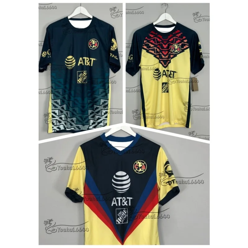 

2025 Summer Americas Training Away Football Quick-drying T-shirt Viral Trends Sports Adult Children Short Sleeves Sweat MOTO