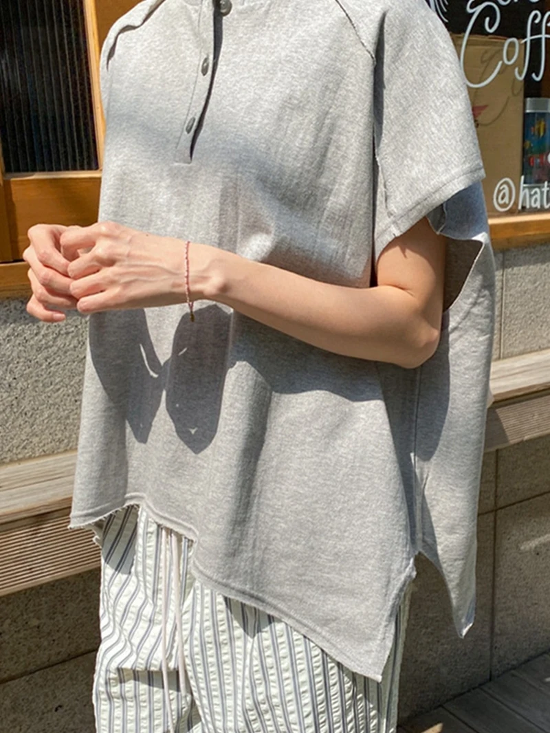 

Женский повседневный свободный пуловер с круглым вырезом, из чистого хлопка, летний, удобный, дышащий, мягкий хлопковый топ