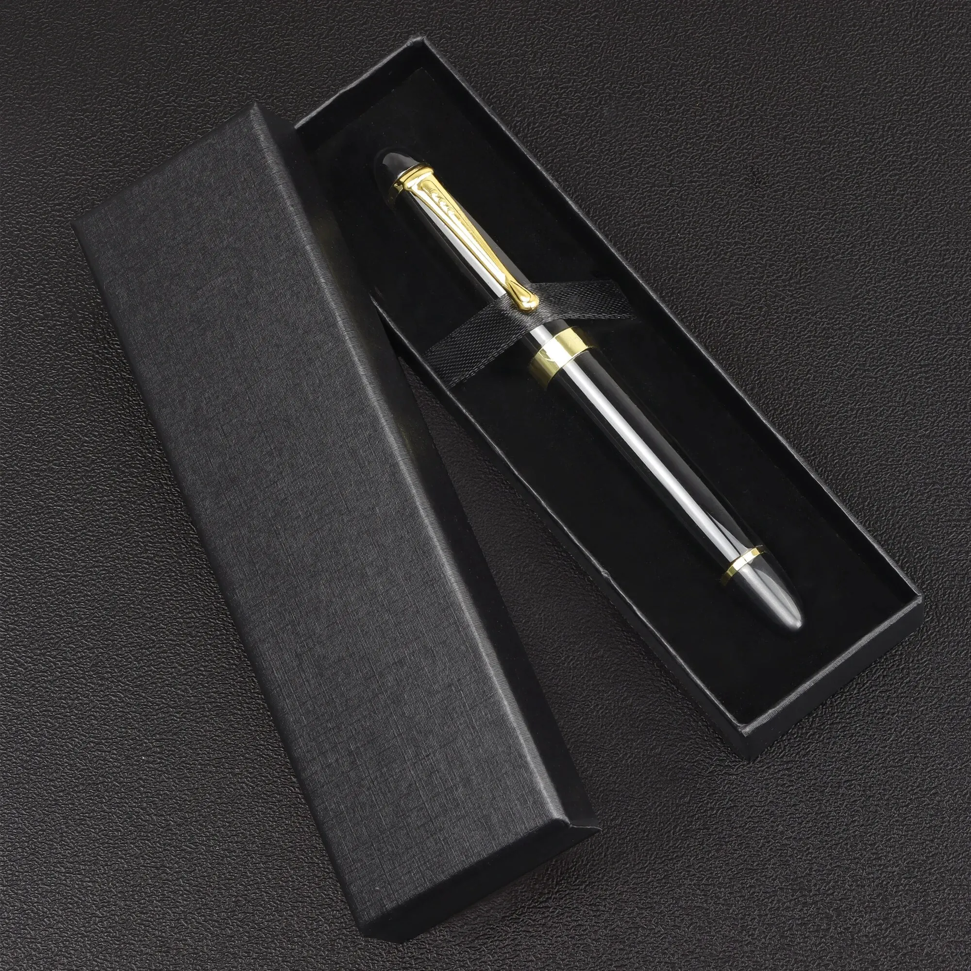 1 Of Premium Marble Pattern Fountain Pen Set - Exquisite Design, High Quality, Luxury Choice, Metal Pen