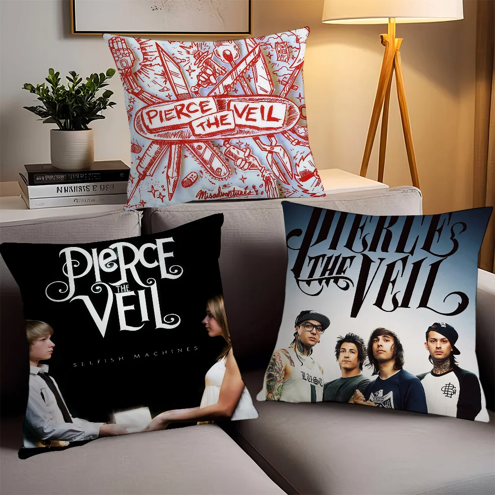 

Rock band Pierce The Veil Pillow Case Office Cushions Suitable For Sofa Car Bedroom Decorative Cushion Cover