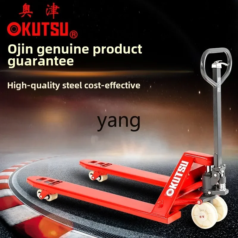 LTT manual forklift truck small loading and unloading lifting pallet extended ground cow