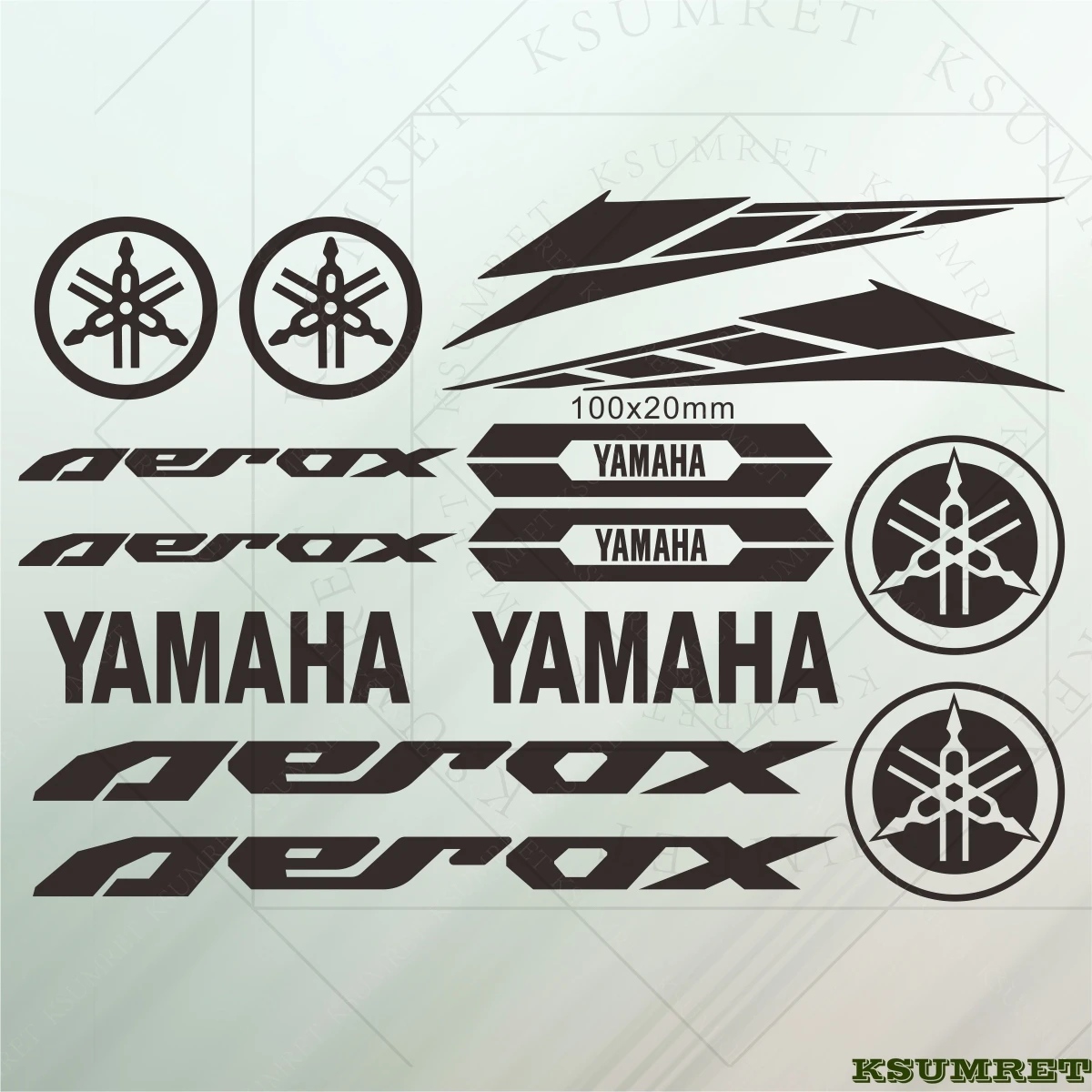 

For Yamaha Aerox Logo Stickers Motorcycle Aerox 155 Emblem Decal