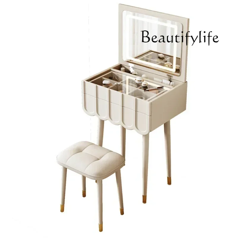 

Modern Mini Flip Up Dressing Table Dresser Bedroom Minimalist Small 60cm Dresser Bedroom Living Room Hallway Home Furniture