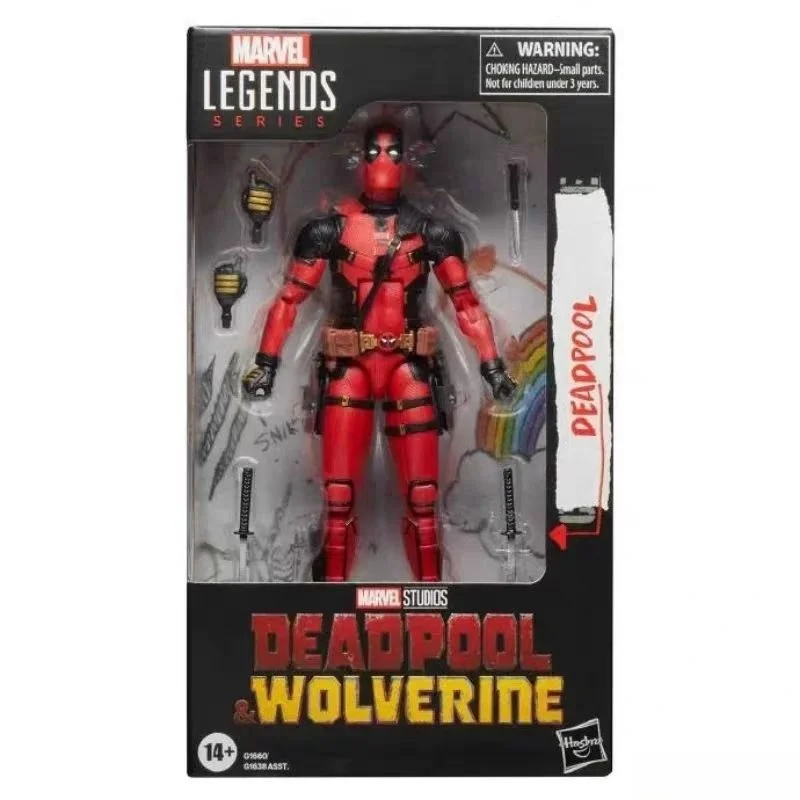 Original marvel anime figura deadpool 3 série deadpool e wolverine 6-Polegada logan figura de ação brinquedos colecionáveis presente de natal