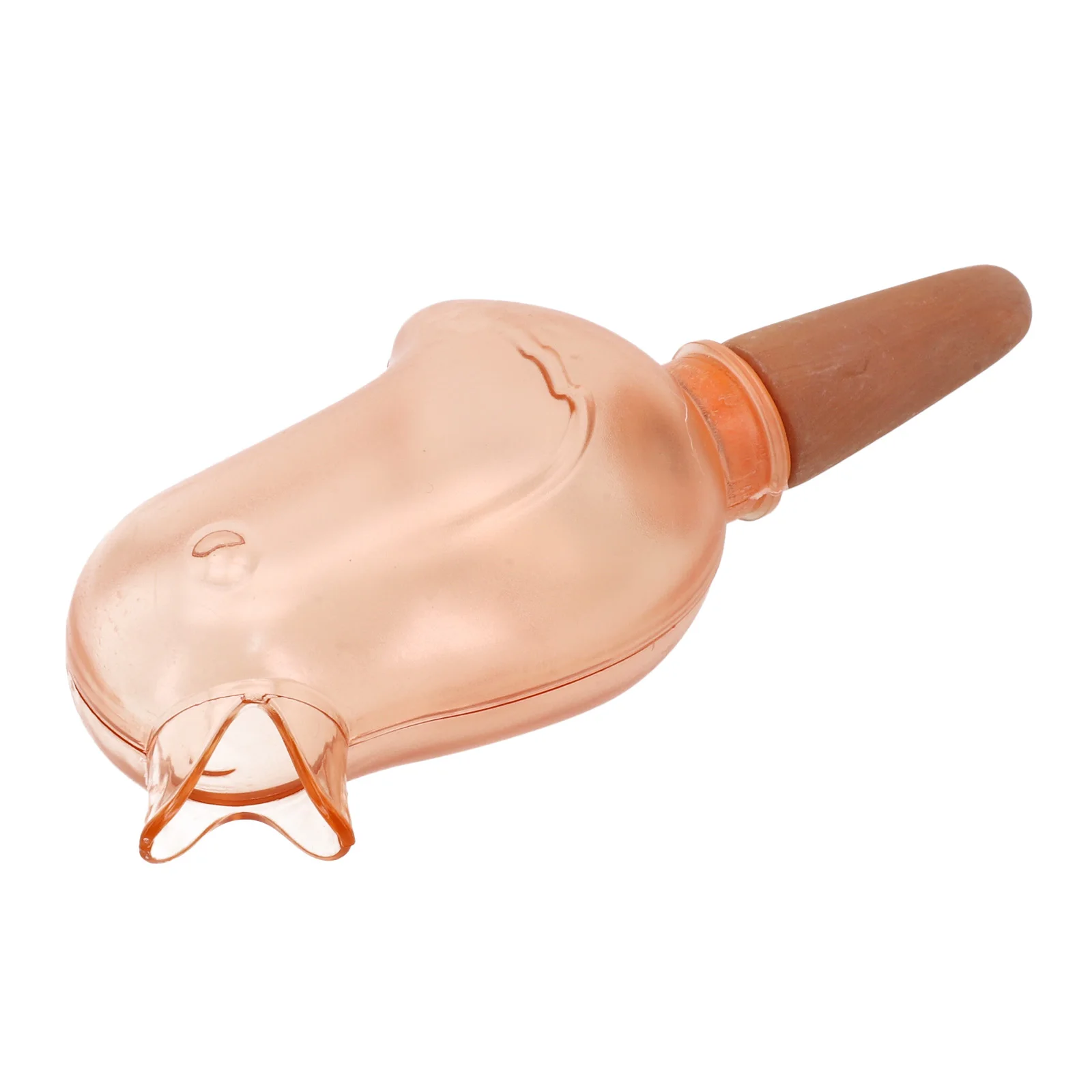 Terracotta Tail Plant Waterer with Transparent Reservoir for Slow Release Irrigation in Indoor and Outdoor Gardens
