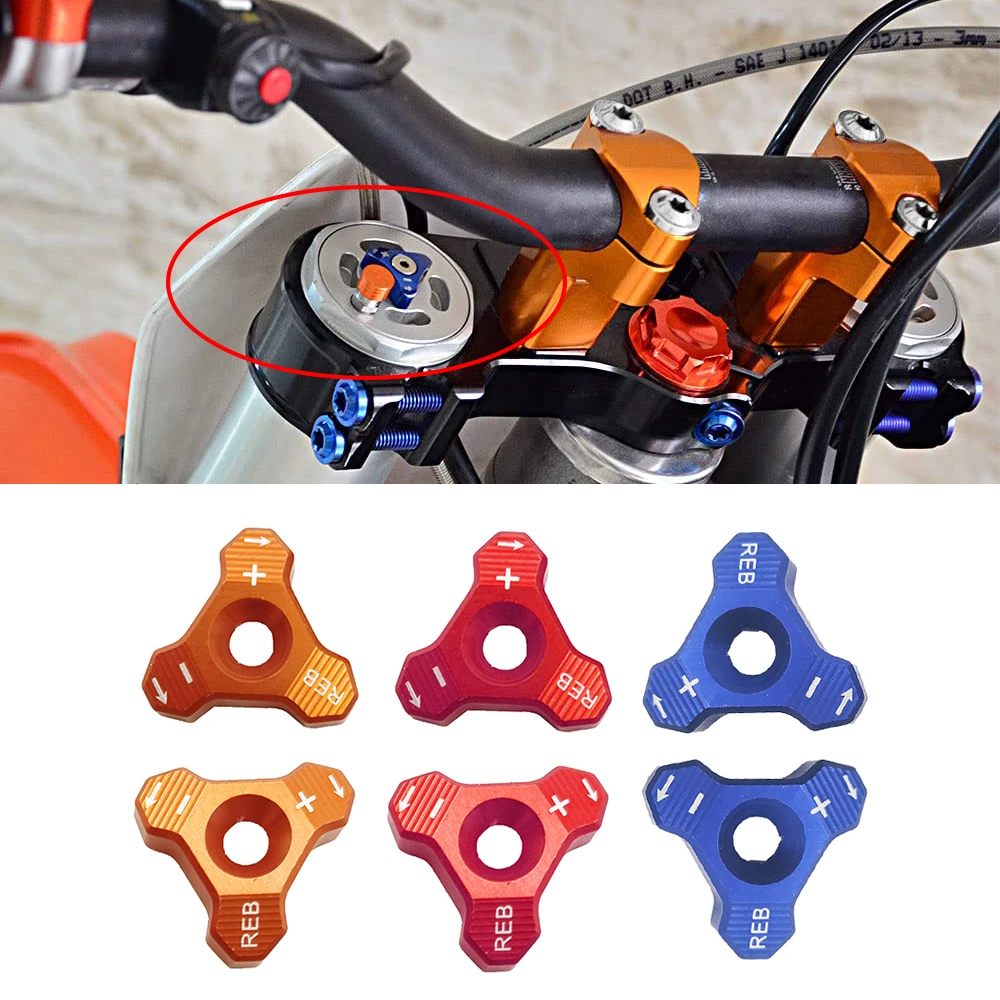 WP 48MM Forks Front Shock Absorber Knob Adjuster For KTM SX SXF EXC XCW 125 150 200 250 300 350-530 SUPERMOTO SMC ENDURO 690