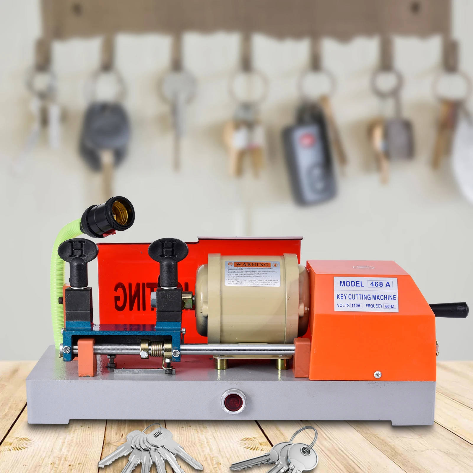 Máquina duplicadora de llaves de precisión de 110 V, herramienta de corte horizontal para tiendas de llaves automotrices y cerrajeros comerciales